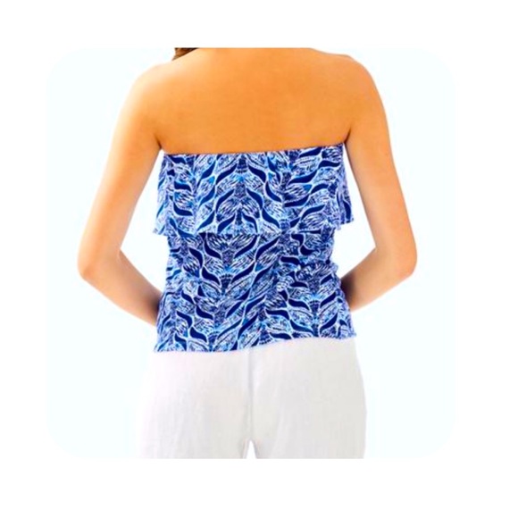 Lilly Pulitzer Wiley tube top-A mermaids tail Sml - Picture 3 of 4
